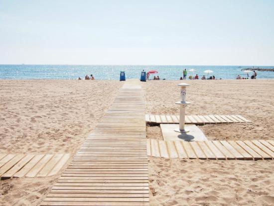 Apto Con Piscina En La Playa Cerca De Vlc Con Ac Puzol Extérieur photo